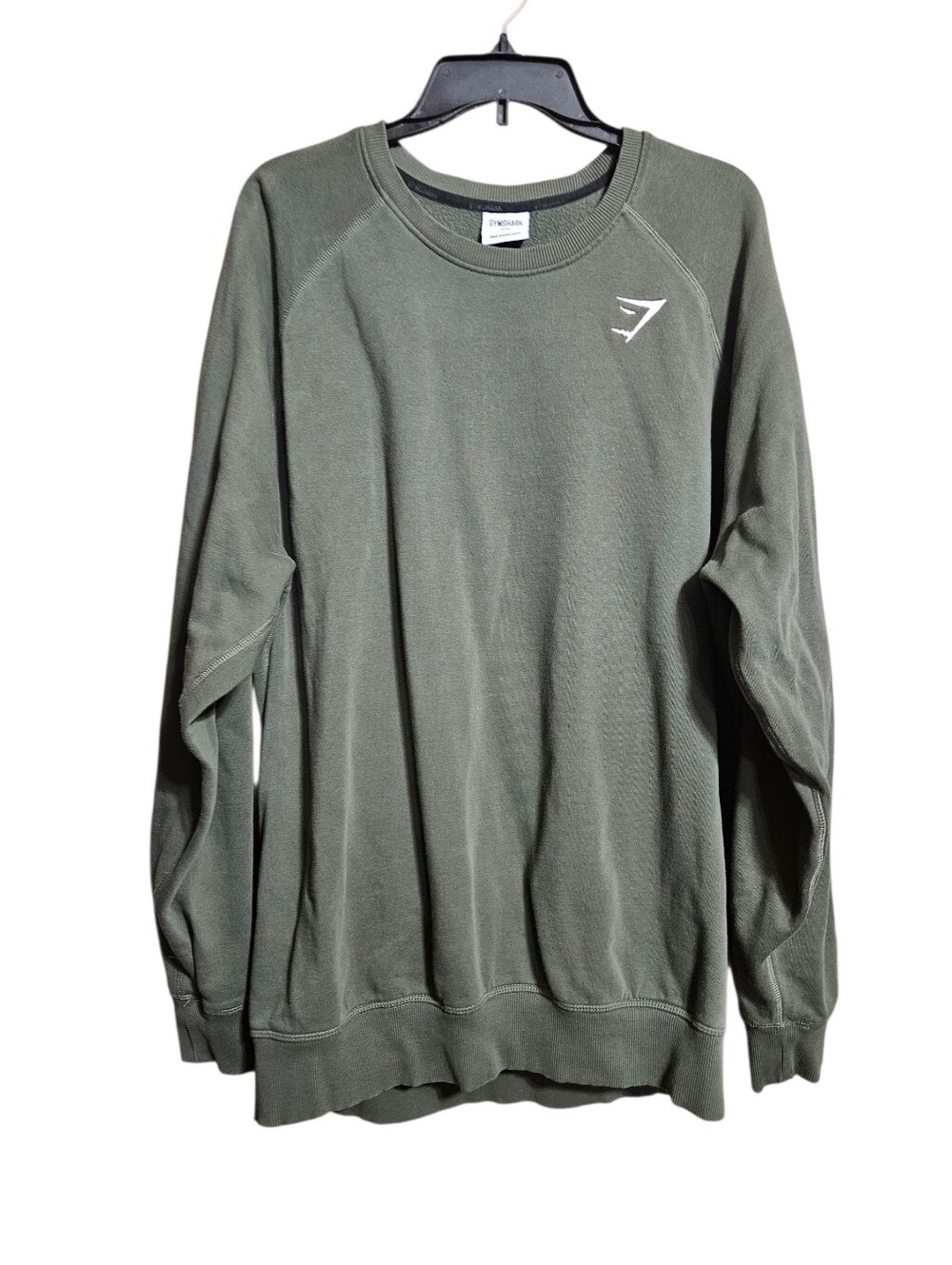 Gymshark Mens Dark Green Crew Neck Sweatshirt Pullover Size XXL!